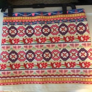 Francesca’s boutique floral mini skirt